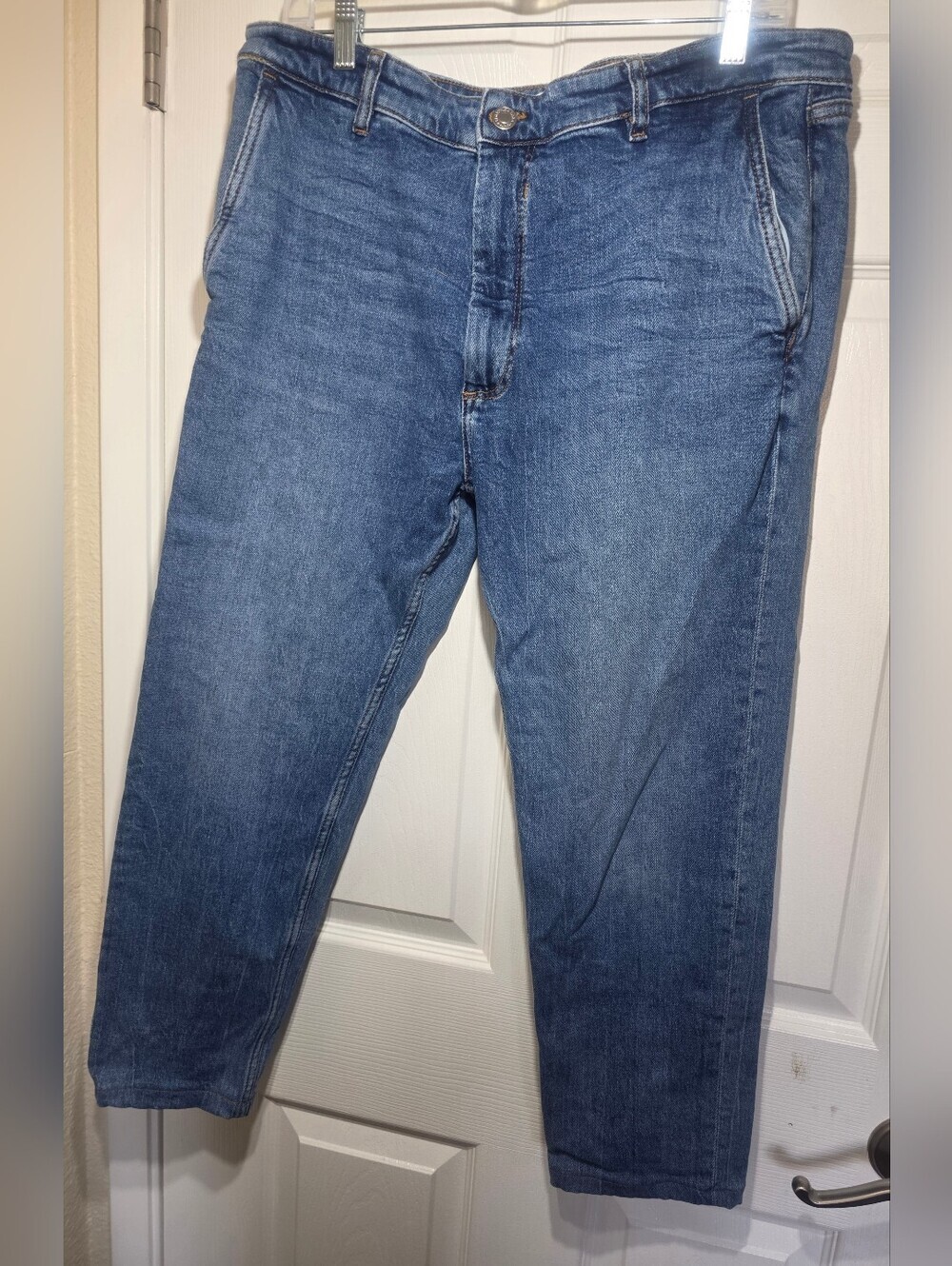 Zara Women’s Blue Straight Leg Jeans EUR 46 US 36 Preowned
